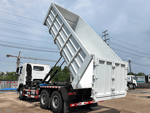 HOWO PALFINGER HOOKLIFT GARBAGE TRUCK-24