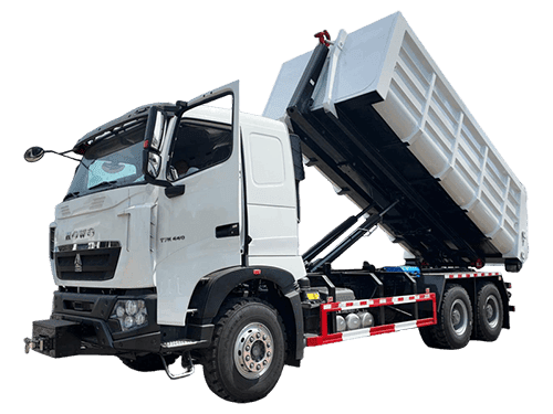 HOWO PALFINGER HOOKLIFT GARBAGE TRUCK