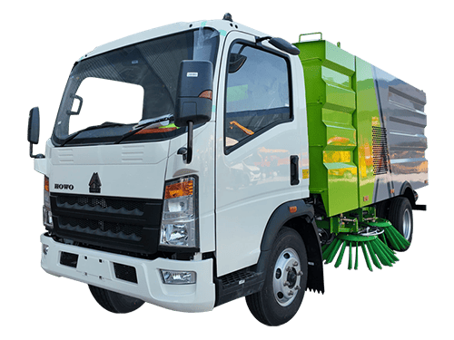 ROAD SWEEPER TRUCK WITH DUST BIN AND WATER TANK